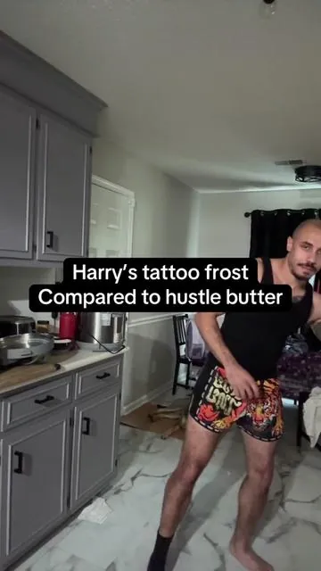 Harry’s tattoo frost compared to hustle butter #tattooaftercare #tattootok #qvc #blackfriday #tattootiktok 