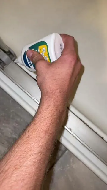 After everything possible to try to remove this mold, I figured it why not give this a try after seeing a video about it. It's a great price and free shipping. We are absolutely amazing at how well this worked #moldremoval #showercleaning #moldbegone #cleaning #cleaningmusthaves 