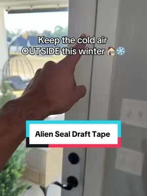 Keeps your home nice and toasty #aliendraftseal #homeimprovement #drafttape #coldweather #tiktokshopcreatorpicks 