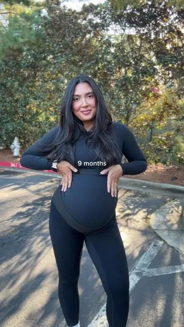 2 weeks out 🥹 pregnancy advice from an almost 4x mom…just get the belly band 😂 I would not be surviving without it rn.  wearing a medium in all clips 🤍 @momcozy @Momcozy Official  #momsoftiktok #blackfridaydeals #pregnancy #pregnancyjourney #bellyband