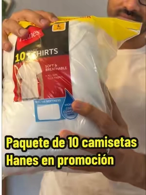 Paquete de 10 camisetas Hanes en promoción #tiktokshopcybermonday #TikTokShopCreatorPicks #tiktokshopblackfriday #hanes #tshirt 