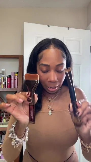 Finally got my hands on the Viral & Affordable Makeup brushes 10/10 🤎 The nose shadow brush sold me alone! @MAANGE Beauty Tool  #makeupbrushes #brushes #makeupbrushset #tiktokshopblackfriday #maangemakeupbrushes #maange #affordablemakeupbrushes 