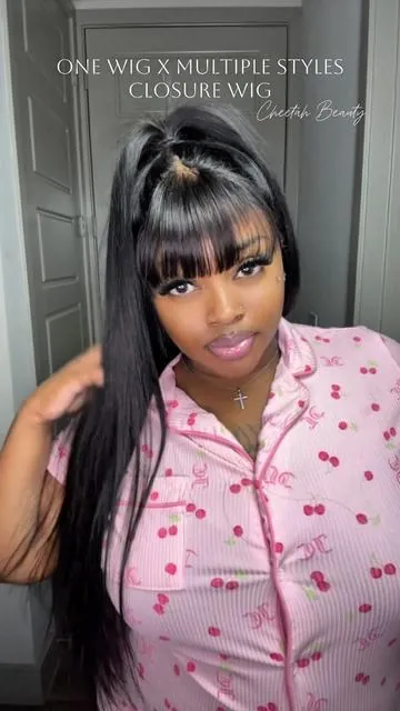 Let’s see how versatile this wig is. Wig from @Cheetah Beauty Hair Shop #cheetahbeautyhair #gluelesswig #humanhairwig #wigtok 