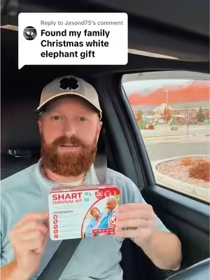 Replying to @Jasond75 The Funniest GAG GIFT of 2025! 😂 #shartsurvivalkit #whiteelephant #giftidea #funnygifts #gaggifts 
