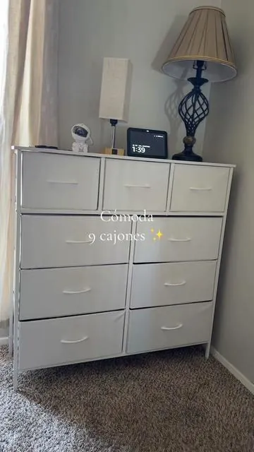 Cómoda 9 cajones #TikTokShopBlackFriday #tiktokshopcybermonday #dresserorganization #blackfridaydeals #furniture 