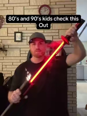 Samurai LED sword that makes noise and sparks when you pull it out and put it in the sheath #bfcm 