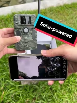 Solar-powered deer tracking camera with real-time imaging!    #RushTok2025#securitycamera#TikTokShopRestock#TikTokShopBlackFriday #StyleandSparkle l