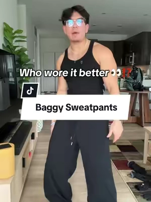 Baggy sweatpants that are affordable #TikTokShopBlackFriday #sweatpants #baggypants #whoworeitbetter #baggysweats 