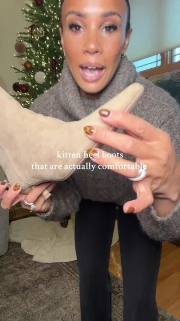 @Cushionaire kitten heel boots, so incredibly comfortable and come in several colors! Great for winter!  #kittenheels #fashionboots #tiktokshopcreatorpicks #tiktokshopblackfriday #cushionaire