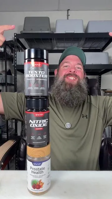 Any man over 30 needs to hear this 👇 You don’t realize how bad you feel until you start feeling better. This 3-in-1 Snap Supplements bundle supports energy, drive, circulation, and overall wellness. The Nitric Oxide Booster helps support healthy blood flow, Prostate Health helps with inflammation and comfort, and the Testo Booster blends D-Aspartic Acid, Tongkat Ali, Goat Weed, Fenugreek, DIM, Vitamin D3, Zinc & Niacin to support vitality, stamina, and hormone balance. If you’ve been feeling tired, sluggish, or not quite yourself, this combo is the one I never knew I needed. #MensHealth #TikTokShopCreatorPicks #TikTokShopBlackFriday #CreatorIcons #HealthMustHaves 