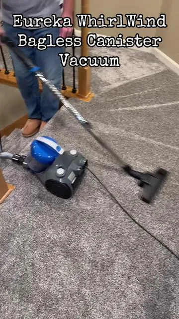 I love the long hose, perfect for the stairs! #eureka #eurekavacuum #vacuum #tiktokshopholidayhaul #tiktokshopblackfriday Bag less vacuum Canister vacuum Vacuum cleaners for stairs Easy to use vacuums 