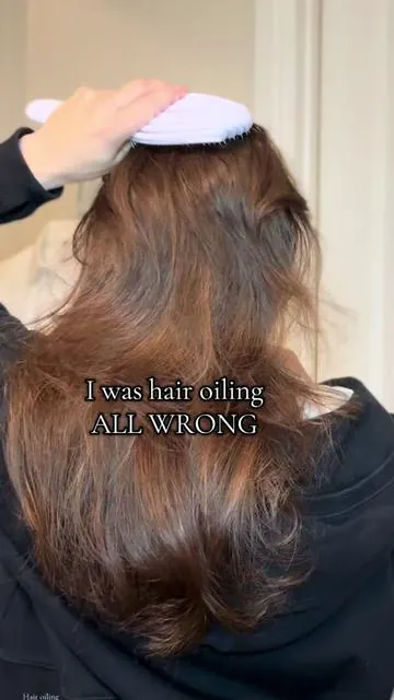 Hair oiling the best way! #hairoil #hairoiling #naturespell #naturespellhairoil #hairhack @Nature Spell US 
