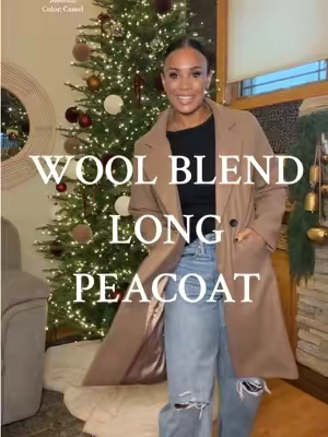 Replying to @talia_sama wool blend peacoat, super warm, comfortable and versatile #longjacket #peacoat #trenchcoat #winterfashion #tiktokshopcreatorpicks 