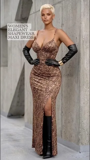 WAIT! Are you STILL struggling with lumpy dresses and uncomfortable shapewear? PAUSE EVERYTHING! #PopilushDress #BuiltInShapewear #SatinMaxiDress #EveningGown #BodyconDress