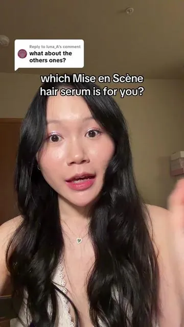 Replying to @luna_A here’s a quick breakdown of what each hair serum does #miseenscene #hairserum #frizzyhair #haircareproducts  #tiktokshopblackfriday @Mise En Scène US @Kglowing 