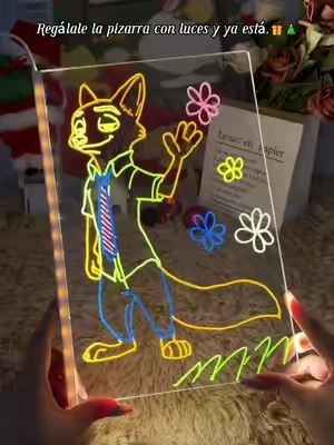 ¡Los niños se vuelven locos con este regalo que brilla! 🎁 Esta pizarra LED les da horas de diversión y deja volar su imaginación. #Zootopia2 "#KidsGiftIdeas #LEDdrawingboard
 #CreativeToysForKids 
 #tiktokshopBlackFriday