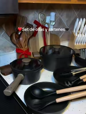 Hermoso juego de batería de cocina de una excelente calidad 😮‍💨😍#cookware #ollasysartenes #tiktokshopcybermonday #tiktokshopblackfriday #cookwareset 