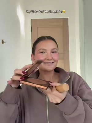 & a bonus bc it’s not orange🤭 @tarte cosmetics #tarteholidaychallenge #tiktokshopblackfriday #tiktokshopcybermonday #bodybronzer #tartebronzer 