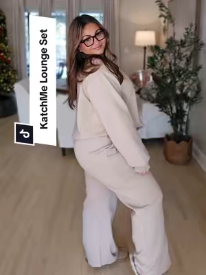 Linger a little longer 🫶🏻 @Katch Me Chic  #katchme #loungewear #loungeset #plussizefashion  #twopieceset 