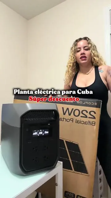 Planta eléctrica con panel solar para Cuba 😱  #ecoflow #plantarlectrica #panelsolar #BlackFridayEnTikTokShop #cubanosenusa  