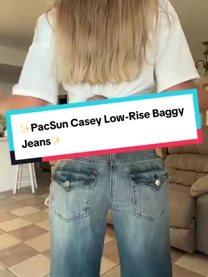 These PacSun Casey Low-Rise Baggy Jeans give you that relaxed 90s drape with a flattering fit on the hips and long-leg silhouette. They’re soft, comfy, and make every outfit look effortlessly put-together. #PacSunFinds #BaggyDenim #tiktokshopblackfriday  #TikTokShopCreatorPicks  #tiktokshopcybermonday 