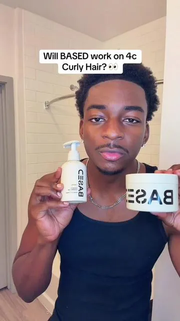 @BASED definitely worked I gotta give it a 9/10 for my hair. Great Products #based #basedbodyworks #4chair #curlyhair #4ccurls 