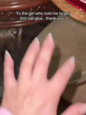 This nail glue don’t budge 😭 #nailglue #nails #pressons #nailtok #exsivianailglue @EXSIVIA 