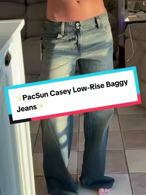 These PacSun Casey Low-Rise Baggy Jeans give the ultimate long-leg illusion with a soft wide-leg drape and a flattering hip-hugging fit. Comfy, effortless, and the perfect everyday denim for that 90s model vibe. #PacSunDenim #BaggyJeans #OOTDInspo #holidayhaul  #TikTokShopCreatorPicks 