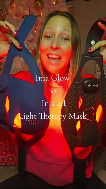 What is the different between the Inia Glow and the brand new Inia Glow 4d Light Therapy mask?! I got you #lighttherapy #lighttherapyfacialmask #lighttherapyskincare #tiktokshopholidaydeals  #beautyhacks @INIA BeautyCraft 