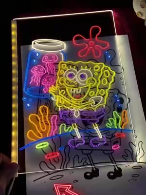 Kids can’t get enough of this glowing gift! 🎁 The LED drawing board brings endless fun while sparking creativity ✨ #KidsGiftIdeas #LEDdrawingboard #CreativeToysForKids #GlowingDrawingPad #christmas 