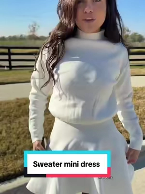 Replying to @GlowUpVibes these mini sweater dresses are perfect for this holidays and are even great for tall and short girlies! True to size #minidress #sweaterdress #dresses #holidaydress #christmas 