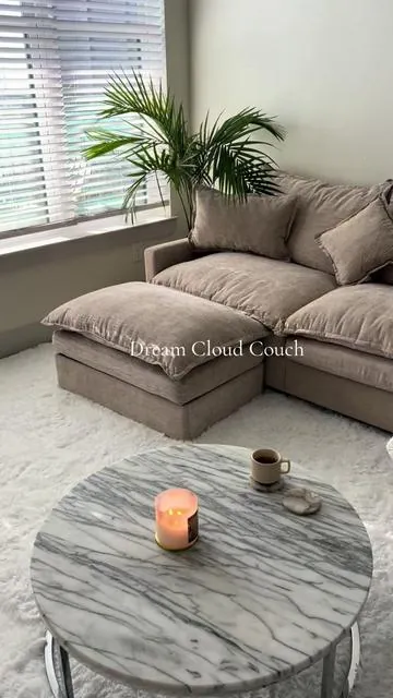 This color is finally back in stock😍 I’m so obsessed on how comfortable is couches! ##cloudcouch##homedecor##home##furniture##sectional