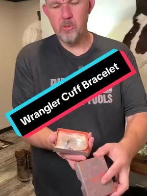 Wrangler cuff bracelet #wranglerbracelet #silvercuffbracelet #ladiesjewellery #westernjewelry #tiktokshopholidayhaul @VaquerasOutfitters 