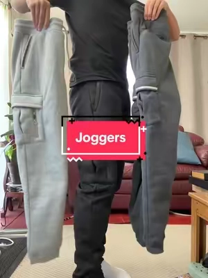 Sweatpants for the fall and winter with so many pockets #joggers #sweatpants #tiktokshopcreatorpicks #mensfashion 