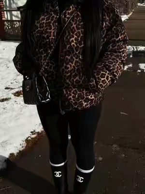 #edikted @Edikted #pufferjacket #leopardpuffer 