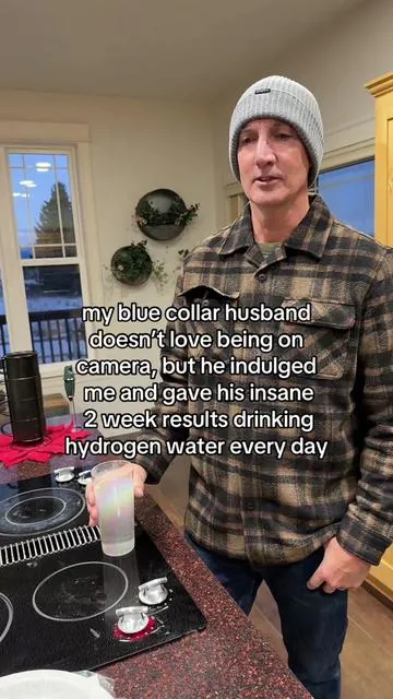 2 week hydrogen water results - I’m still in shock. This man has been in pain for so long. *results may vary #tiktokshopholidayhaul #inflammation #hydrogenwater #hydrogenwaterbenefits #jointpain 