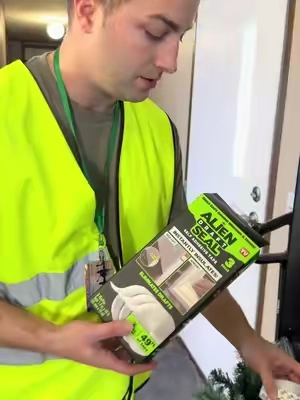 The investment for keeping your home insulated during the winter #alienseal #energysaving #tiktokholidayhaul #weatherstrip 