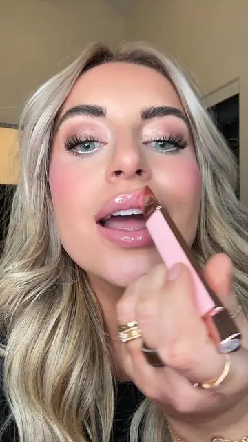 Yea @LYS Beauty needs to hurry up and restock the shelves 😂😂ppl are tired of the manhunt! 😂 #milkypink #pinklipgloss #perfectpinklips #lipcombo #makeupmusthaves 