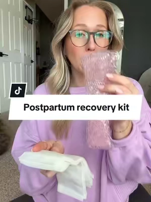 Postpartum recovery kit for moms @momcozy #postpartum #postpartumrecovery #pregnanttiktok #postpartumessentials 