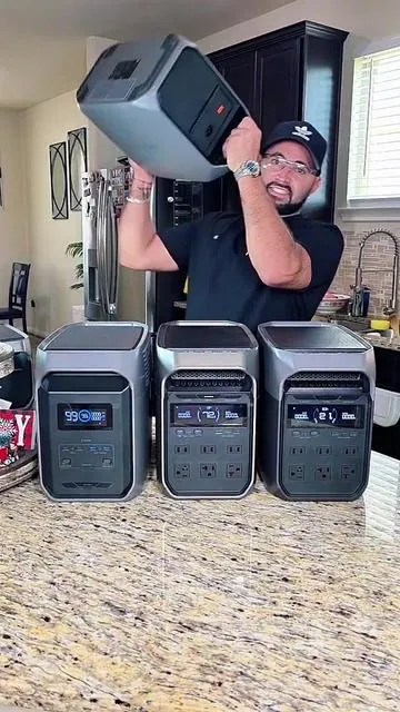 Esta batería externa de ECOFLOW aumenta la capacidad de bateria al doble a tus Deltas 3 #ecoflow #generador #cubanos #holidayhaul #tiktokshopcreatorpicks 