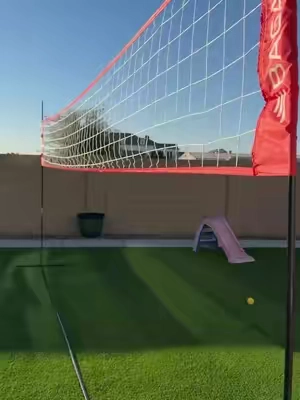 This volleyball net is great for a family activity! I love that this volleyball net doesn’t have to be stakes to the ground and it’s more of a portable volleyball net  #tiktokshopcreatorpicks #creatoricons #newarrivalssurge #volleyball #familyactivities  