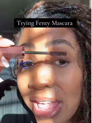 Electric blue and chocolate brown🔥🔥 which one would you rock? @Fenty Beauty @Fenty Skin @Fenty Hair  #mascara #fentybeauty #amplifyyoureyes #hellathiccmascara #fentymascara 