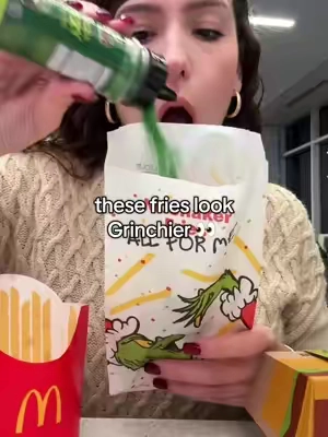 @McDonald’s grinch meal #grinch #grinchmas #grinchmeal #grinchfries