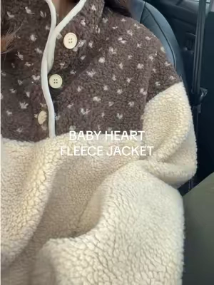 the baby hearts 🥹🤎 would make the perfect neutral valentines sweatshirt, if you as me 💌  #shopcider #fleecejacket #womensfleece #valentinessweatshirt #oversizedsweatshirt  @Cider 
