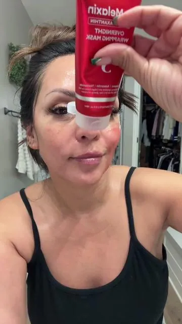 Skin looking tired, dull, and over it? Same. This Dr. Melaxin 3X Overnight Wrapping Mask works while you sleep, locking in moisture and helping skin look smoother, brighter, and way more rested by morning. You wake up looking like you actually drank water and went to bed early. #tiktokshopcreatorpicks #astaxanthin  #drmelaxin #overnightmask #matureskincare Results may vary