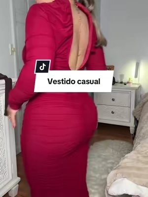 Ame ese vestido solo que el zipper es largo un poco incómodo de subir ahh #longdress #bodycondress #casualdress #tiktokshopholidayhaul #merrygiftlist 