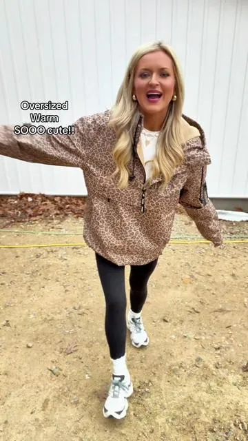 The CUTEST rain jacket EVER!!! Fleece lined, water proof, stain resistant and wind proof!!! #rainjacket #waterproof #cheetah #raincoat #pullover 