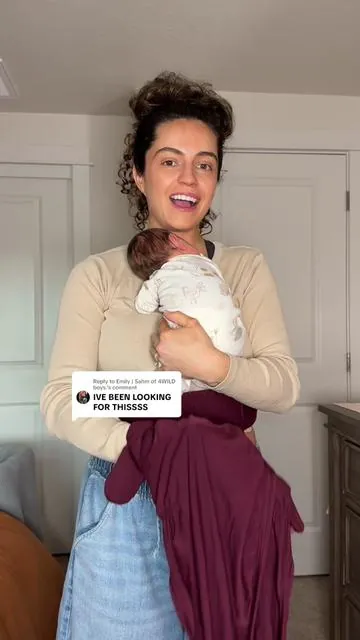 Replying to @Emily | Sahm of 4WILD boys. This newborn baby carrier is sooo worth it #newbornessentials #newbornmusthaves #babycarrier #babywearing #wildbird  