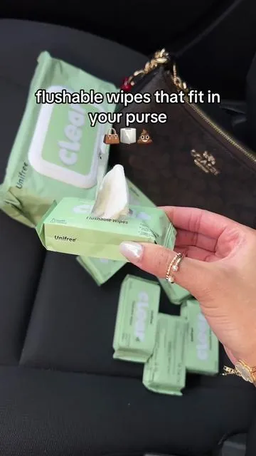 Flushable travel wipes #hygienetips #hygieneproducts #travelessentials 