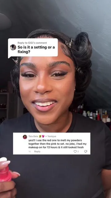 Replying to @GiGi  Omg the viral setting spray comes in a mist that locks in and leaves the makeup looking even more smooth !!!! @TIRTIR Inc.  #kbeauty #koreanskincare #settingspray 